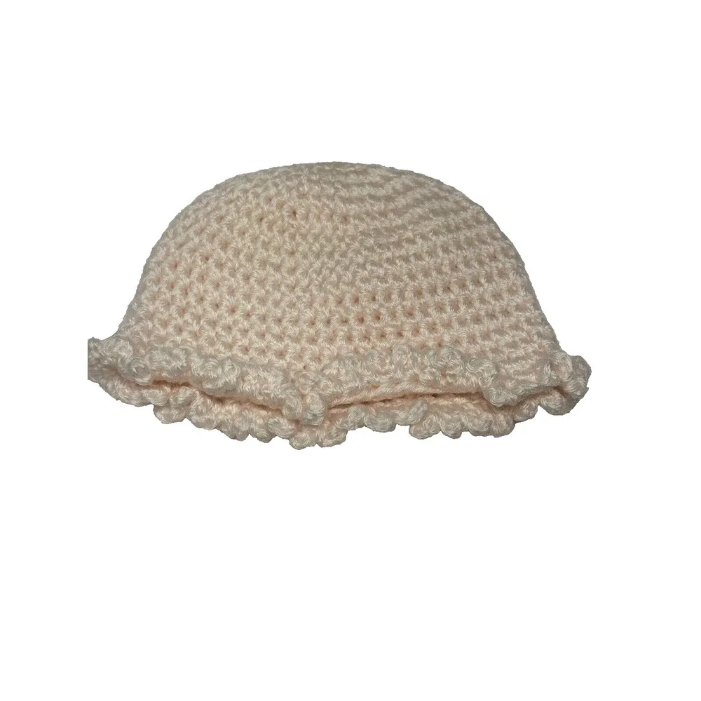 NEW handmade crocheted newborn baby hat yarn‎